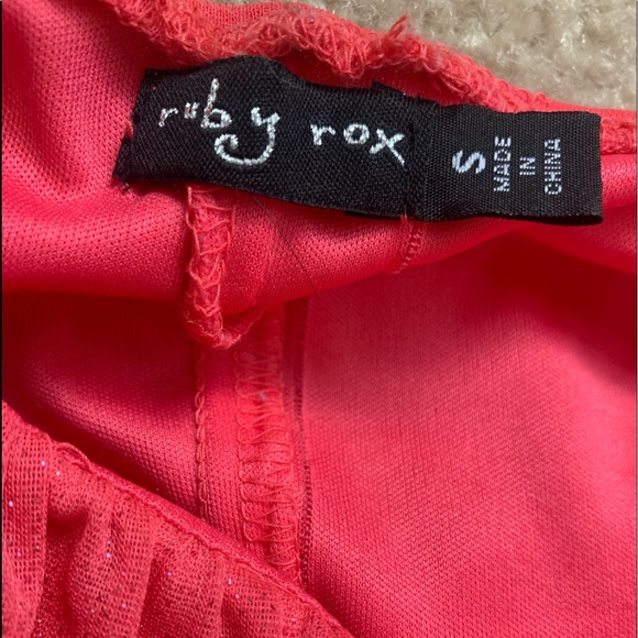 Pink Rhinestone Belt Prom Dress - Picture 3 of 3